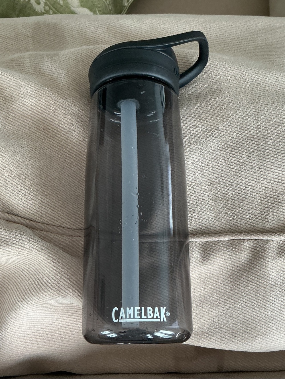 CamelBak Smoky Gray Translucent Water Bottle with Black Lid